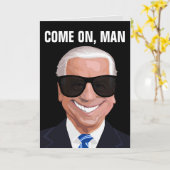 JOE BIDEN FUNNY CARTES D'ANNIVERSAIRE (Fleur jaune)