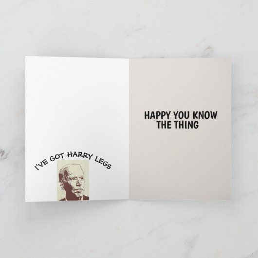 JOE BIDEN FUNNY COGNITIVE TEST CARTES D'ANNIVERSAI (Intérieur)