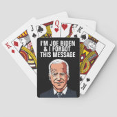 JOE BIDEN FUNNY FORGOT MESSAGE PLAYCARDS POKERKAARTEN (Achterkant)