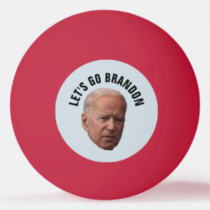 JOE BIDEN FUNNY "LATEN WE BRANDON GAAN" Pingel Pon Pingpongballen
