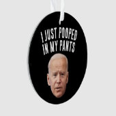 JOE BIDEN FUNNY POOPÉ NOËL ORNAMENTS (devant)