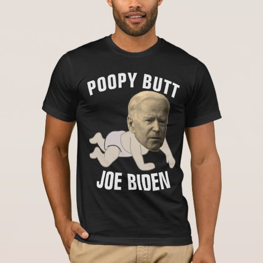 JOE BIDEN FUNNY POPPY MAIS T-shirts foncés (Devant)