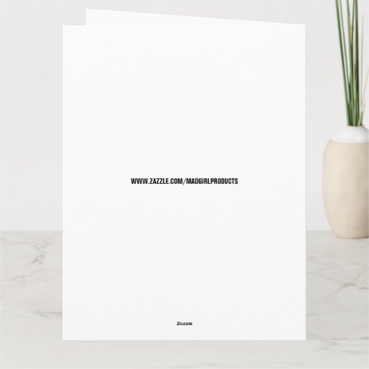 JOE BIDEN FUNNY THOUGHT PROVOGHT BIRTHDAY CARD BEDANKKAART (Achterkant)