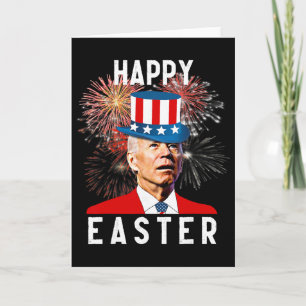 Joe Biden Gelukkig Pasen Voor Grappige 4 Juli Kaart