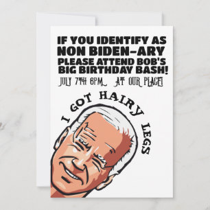 JOE BIDEN GRAPPIGE FEEST UITNODIGINGEN
