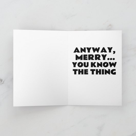 JOE BIDEN GRAPPIGE POEP KERSTKAARTEN KAART (Binnen)