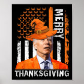 Joe Biden Happy Halloween Merry Thanksgiving US F Poster (Voorkant)