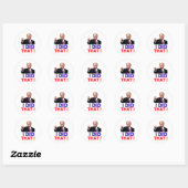 joe biden i did that - funny meme saying joe biden ronde sticker (Vel)