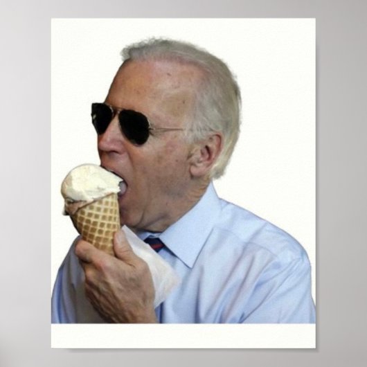 Joe Biden Ice Cream Poster (Voorkant)