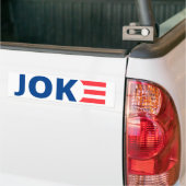 Joe Biden is een Joke Bumpersticker (Op Truck)