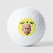 JOE BIDEN JE SUIS PERDU ! BALLES DE GOLF AMUSANTES (Recto)