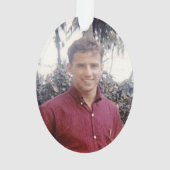 Joe Biden, jong heet gestileerd Ornament (achterkant)