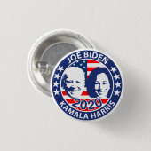 Joe Biden & Kamala Harris 2020 Ronde Button 3,2 Cm (Voorkant /achterkant)