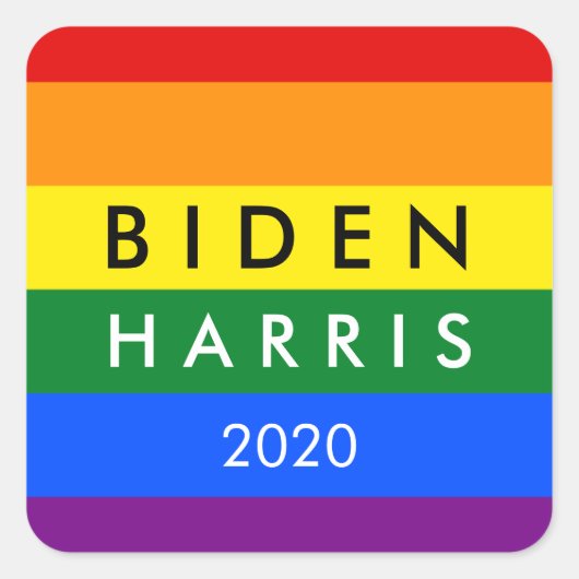 Joe Biden Kamala Harris 2020 Vierkante Sticker (Voorkant)