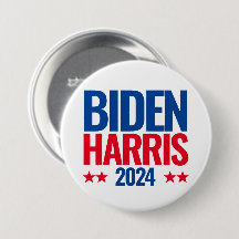 Joe Biden Kamala Harris 2024 Herverkiezingsknop