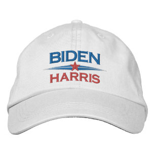 Joe Biden Kamala Harris 2024 ster met darts blauw Geborduurde Pet
