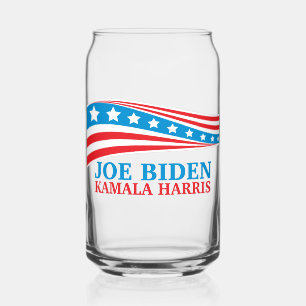 Joe Biden Kamala Harris 2024 Verkiezingsgolf Blikvorm Glas