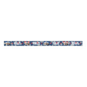 Joe Biden Kamala Harris Blue Kerstcadeau Grosgrain Lint (Voorkant)