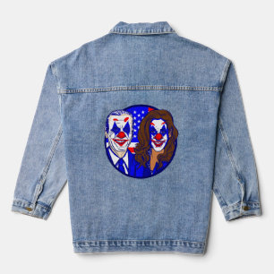 Joe Biden Kamala Harris Clowns Grappig Denim Jacket