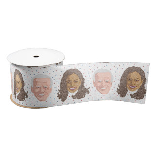 Joe Biden & Kamala Harris Head Ribbon Lint
