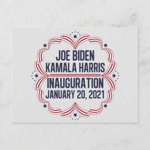 Joe Biden Kamala Harris Inauguration 2021 Briefkaart
