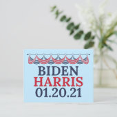 Joe Biden Kamala Harris Inauguration Day Briefkaart (Staand voorkant)