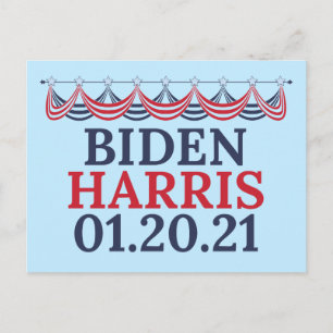 Joe Biden Kamala Harris Inauguration Day Briefkaart