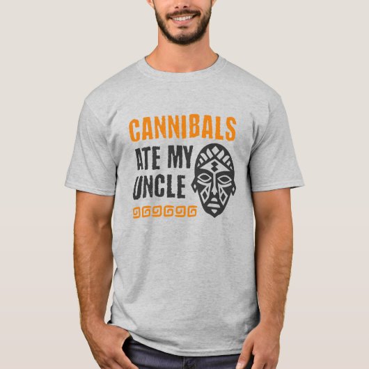 Joe Biden kannibalen at mijn oom T-shirt (Voorkant)