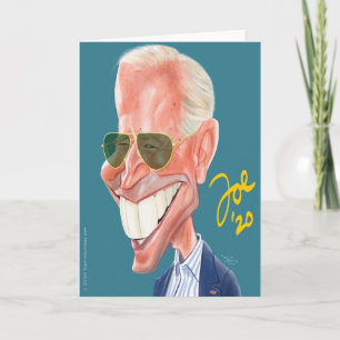 Joe Biden karikatuur wenskaart Kaart