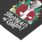 Joe Biden Kerstman Vrolijk 4e van Pasen Kerstmis Korte Tafelloper (Hoek)