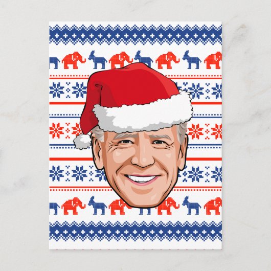 Joe Biden Kerstmis Briefkaart (Voorkant)