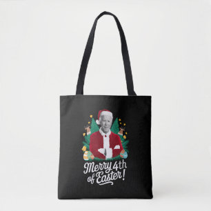 Joe Biden Kerstmis Kerstman Vrolijk 4e Pasen Xmas Draagtas