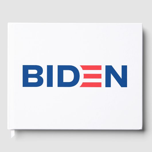 Joe Biden Logo Gastenboek (Voorkant)
