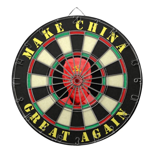 Joe Biden maakt China weer geweldig grappig Satire Dartbord (Voorkant)