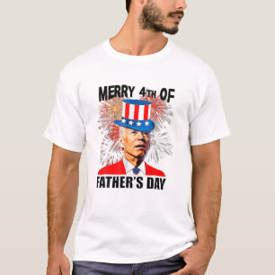 Joe Biden Merry 4th van Vaderdag grappige 4e van J T-shirt