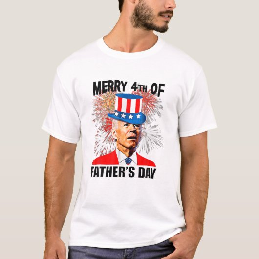Joe Biden Merry 4th van Vaderdag grappige 4e van J T-shirt (Voorkant)