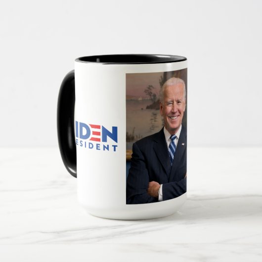 Joe Biden Officieel Portrait, Biden President, ZSS Mok (Voorkant links)