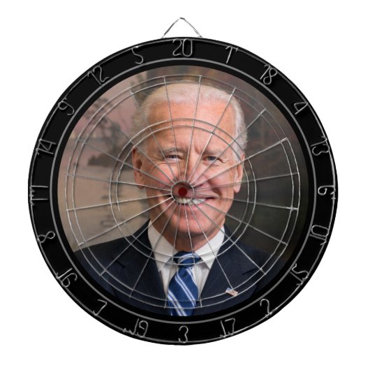 Joe Biden Officieel Portrait Dart Board Dartbord (Voorkant)