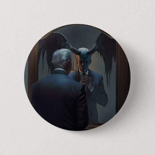 Joe Biden ontmoet zijn nieuwe Ego Ronde Button 5,7 Cm (Voorkant)