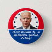 Joe Biden - Orator Ronde Button 5,7 Cm (Voorkant)