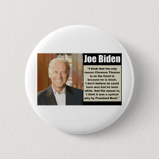 Joe Biden over Clarence Thomas Ronde Button 5,7 Cm