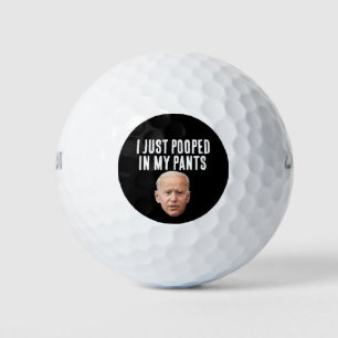 JOE BIDEN POOPED PANTS BALLES DE GOLF FUNNY