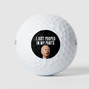 JOE BIDEN POOPED PANTS BALLES DE GOLF FUNNY
