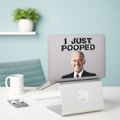 JOE BIDEN POOPÉE STICKER DECAL 8X8 (Ordinateur portable sur le bureau)