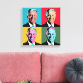 Joe Biden Pop Art Painting Canvas Afdruk (Insitu (Woonkamer))