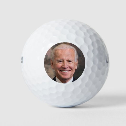 Joe Biden Portrait Foto Golfballen (Voorkant)