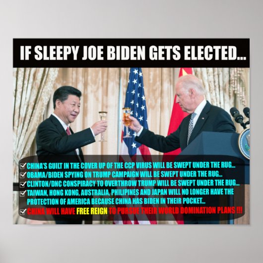 JOE BIDEN-POSTER POSTER (Voorkant)