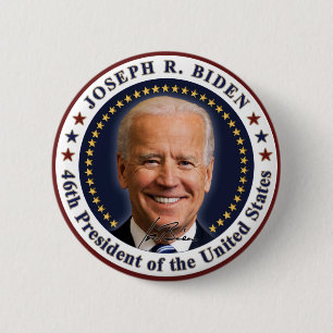 Joe Biden President Inauguration Day Souvenir Ronde Button 5,7 Cm