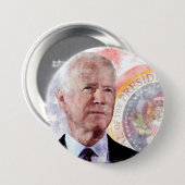 Joe Biden, President van de Verenigde Staten Ronde Button 7,6 Cm (Voorkant /achterkant)