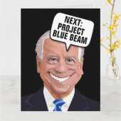 JOE BIDEN PROJECT BLUE BEAM FUNNY CARTES D'ANNIVER (Fleur jaune)
